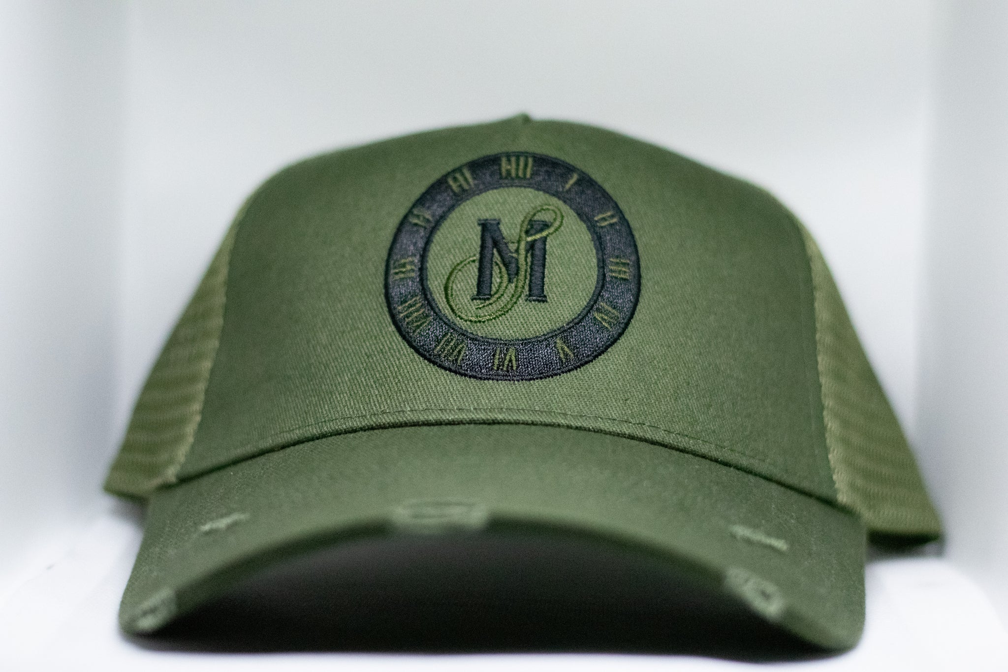 Khaki Distressed Snapback